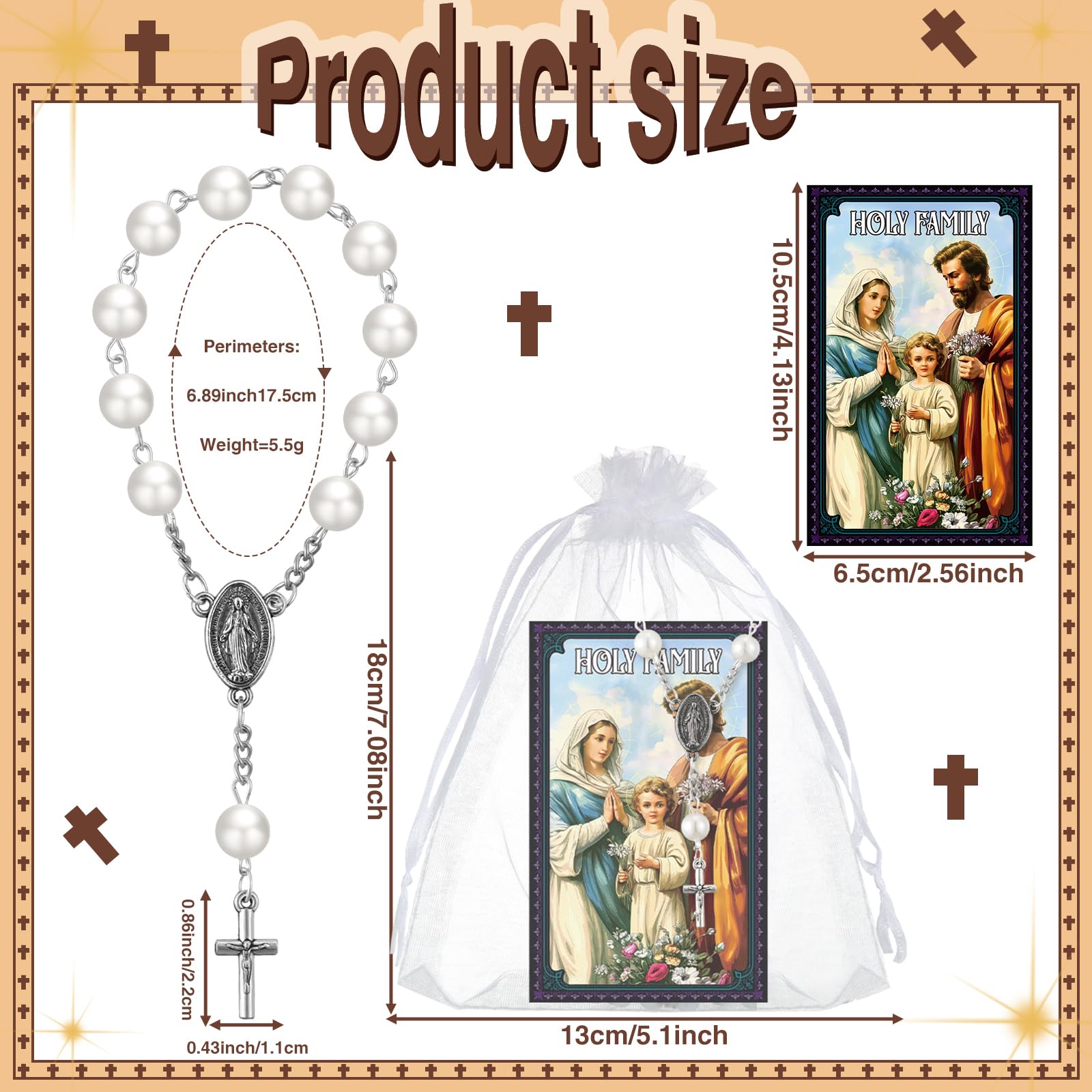 Sayglossy rosary beads – versatile prayer accessory for gatherings and personal reflection.
