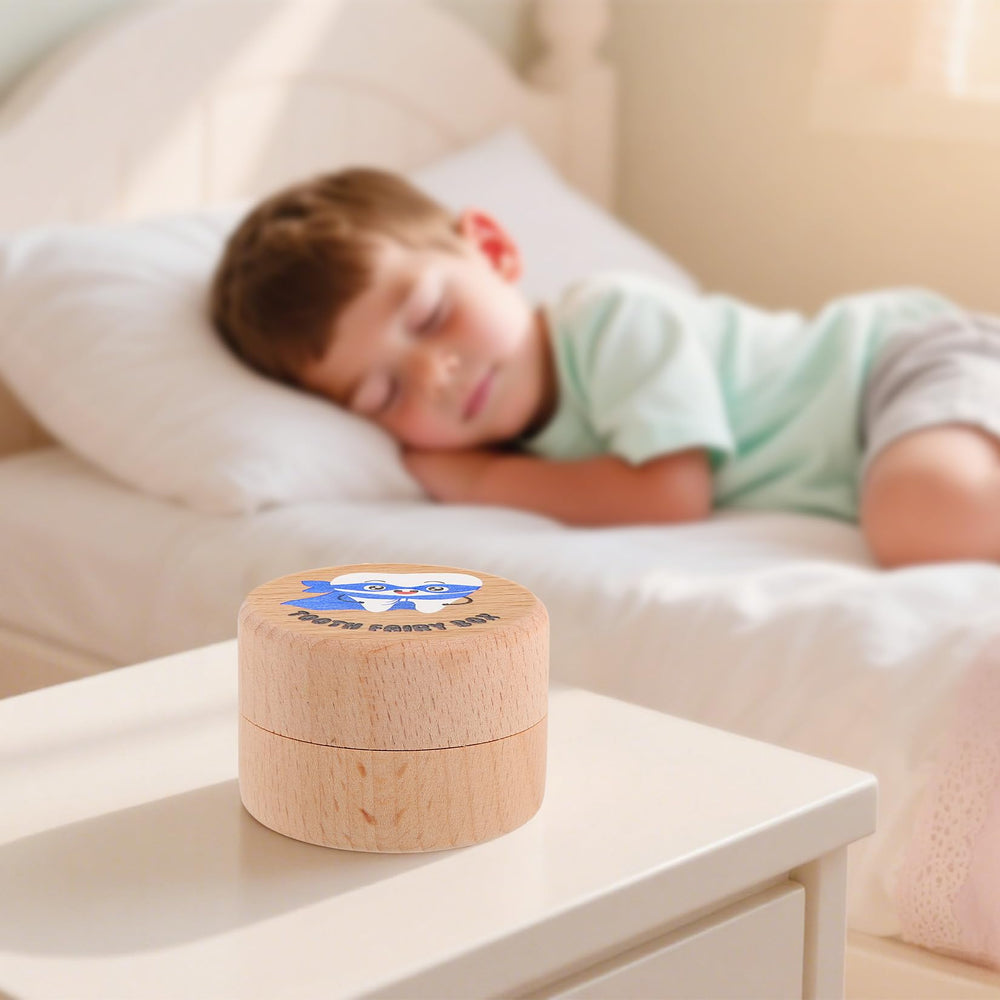 Sbarklo tooth fairy box open lid display highlighting craftsmanship and keepsake potential.