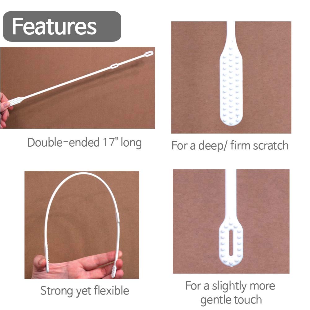 SC SCRATCH 'N' CLEAN flexible contour follows arm and leg curves.
