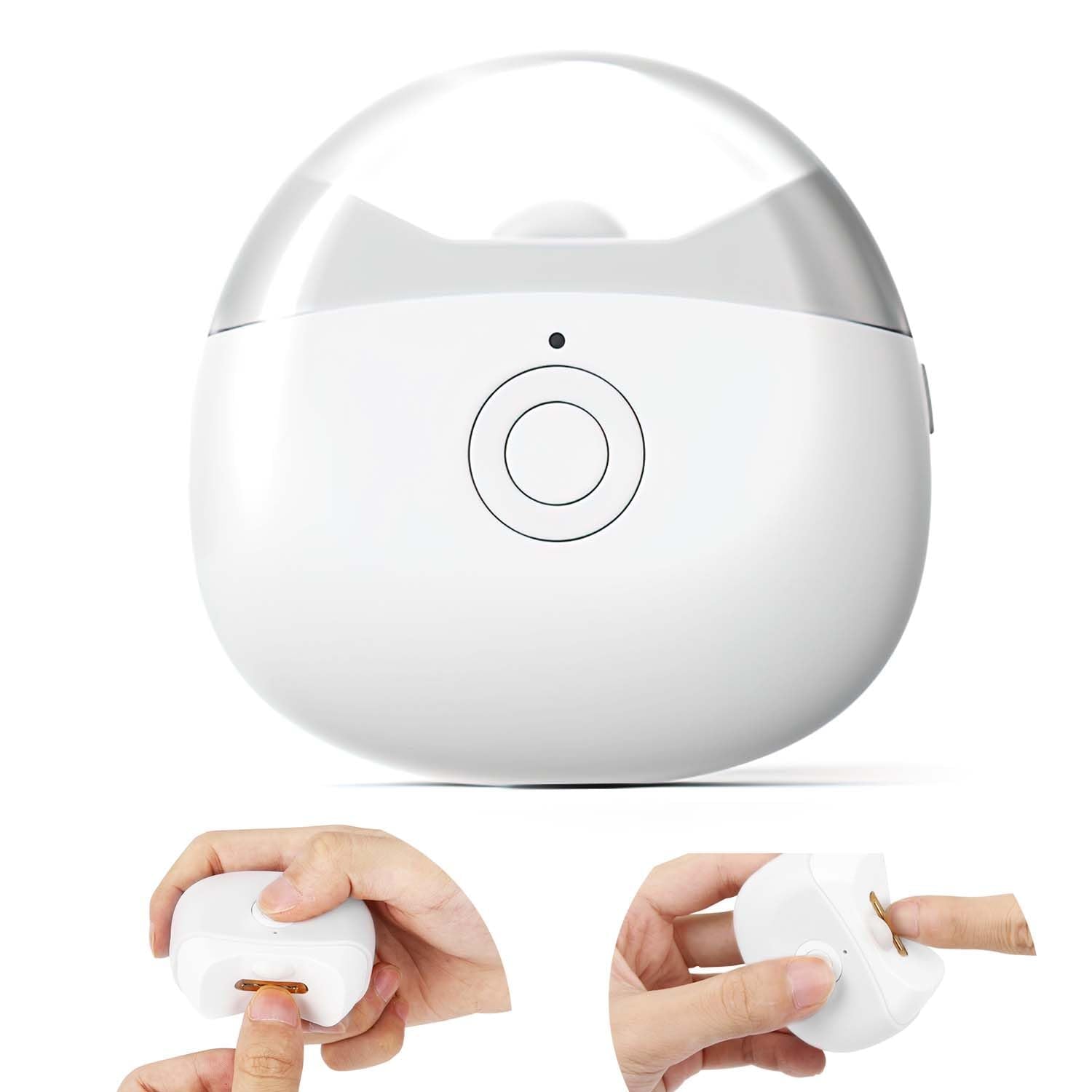 SCAIKTIG automatic nail clipper with LED light for precise trimming