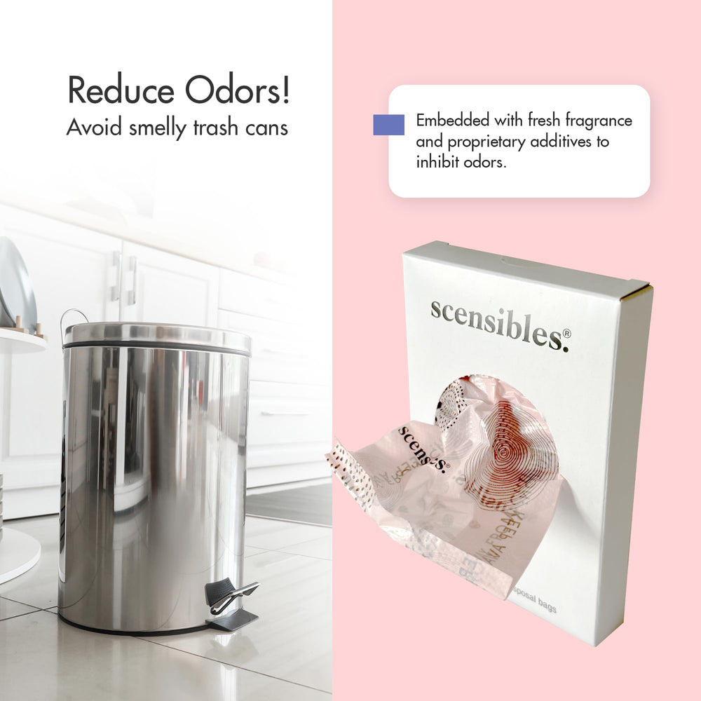 SCENSIBLES bag includes fragrance to help odor control