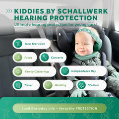 Schallwerk Mini+ Baby Ear Muffs provide comfy wear for busy outings.