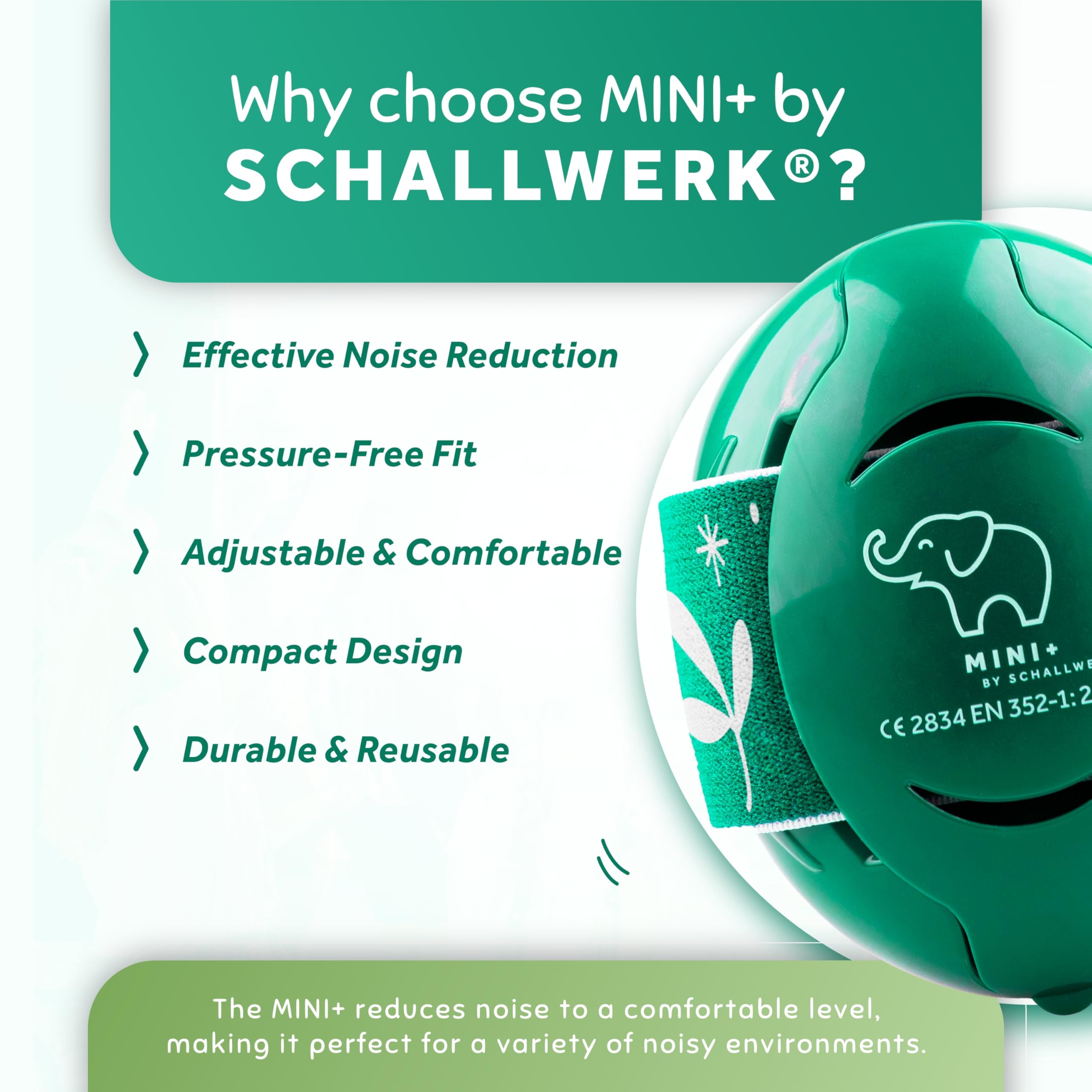 Schallwerk Mini+ Baby Ear Muffs deliver reliable noise protection in crowds.