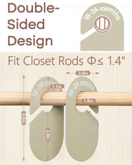 SCHOLOX double-sided labels ensure visible sizes from any hang orientation