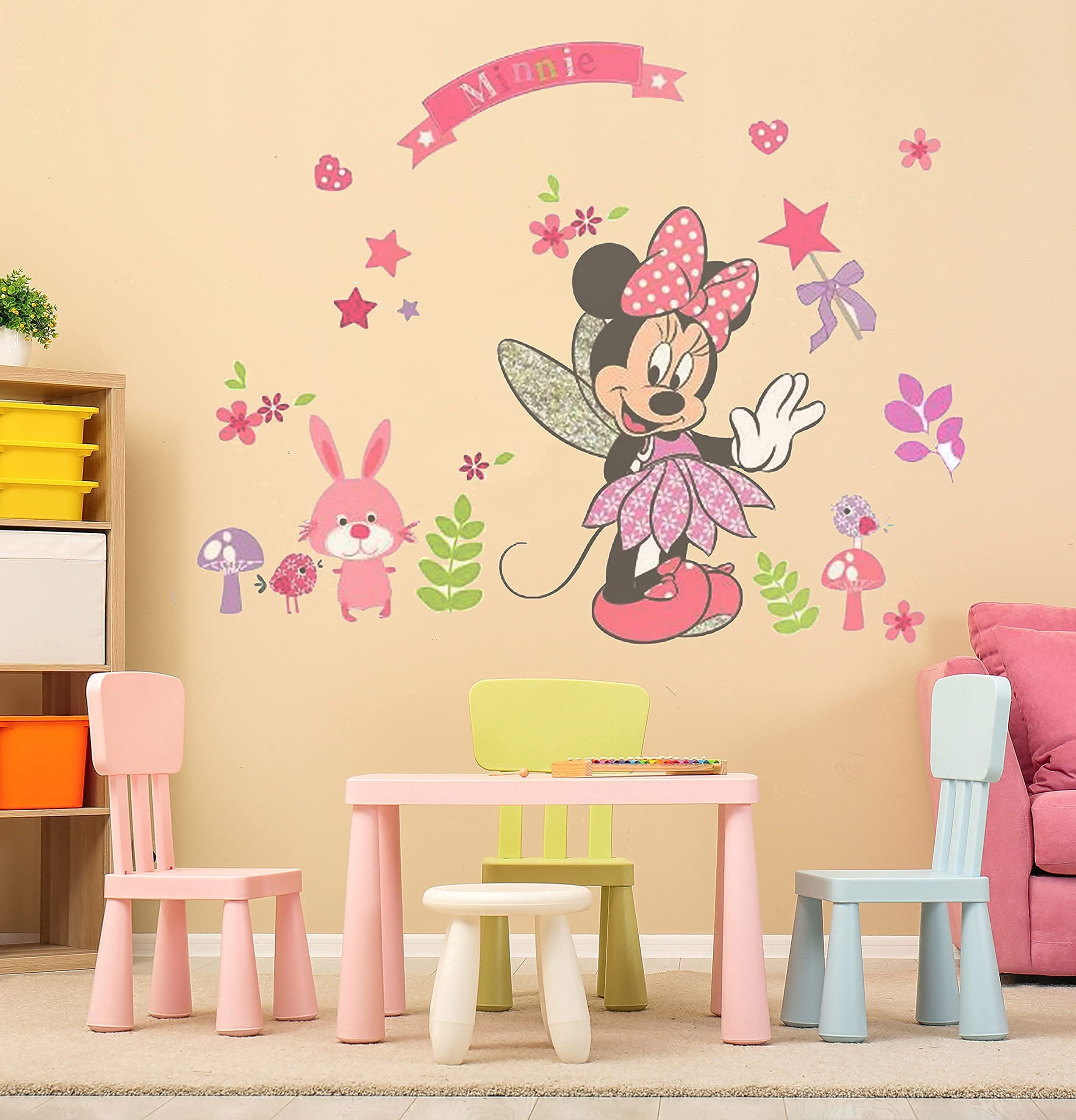 SchwartsCount Disney mirror window decal set enlarges space with charming wall art.