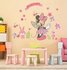 SchwartsCount Disney mirror window decal set enlarges space with charming wall art.