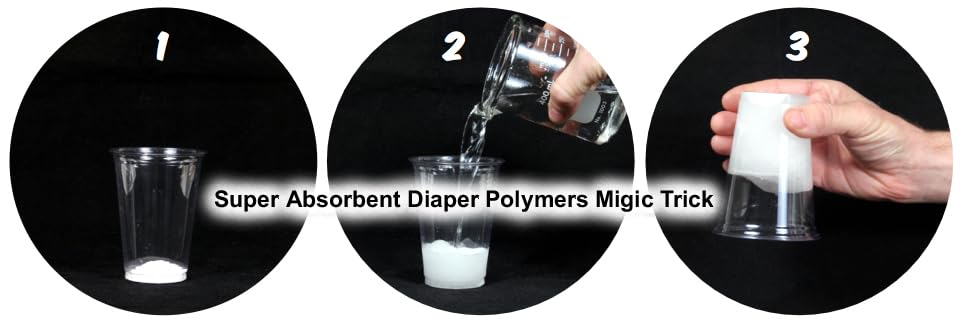 Science Gone Fun kids party activity with diaper polymer
