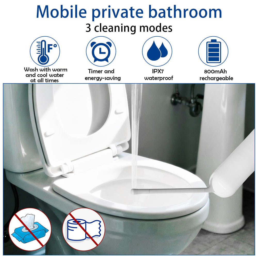 SCLDLOUY handheld bidet charging detail showing USB-C power
