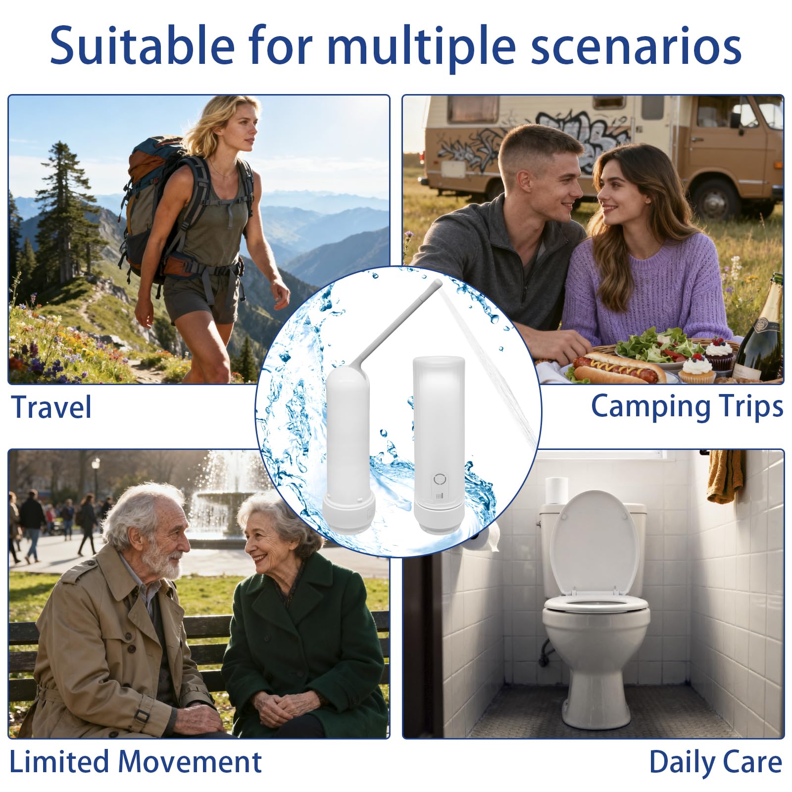 SCLDLOUY lightweight bidet packed for travel