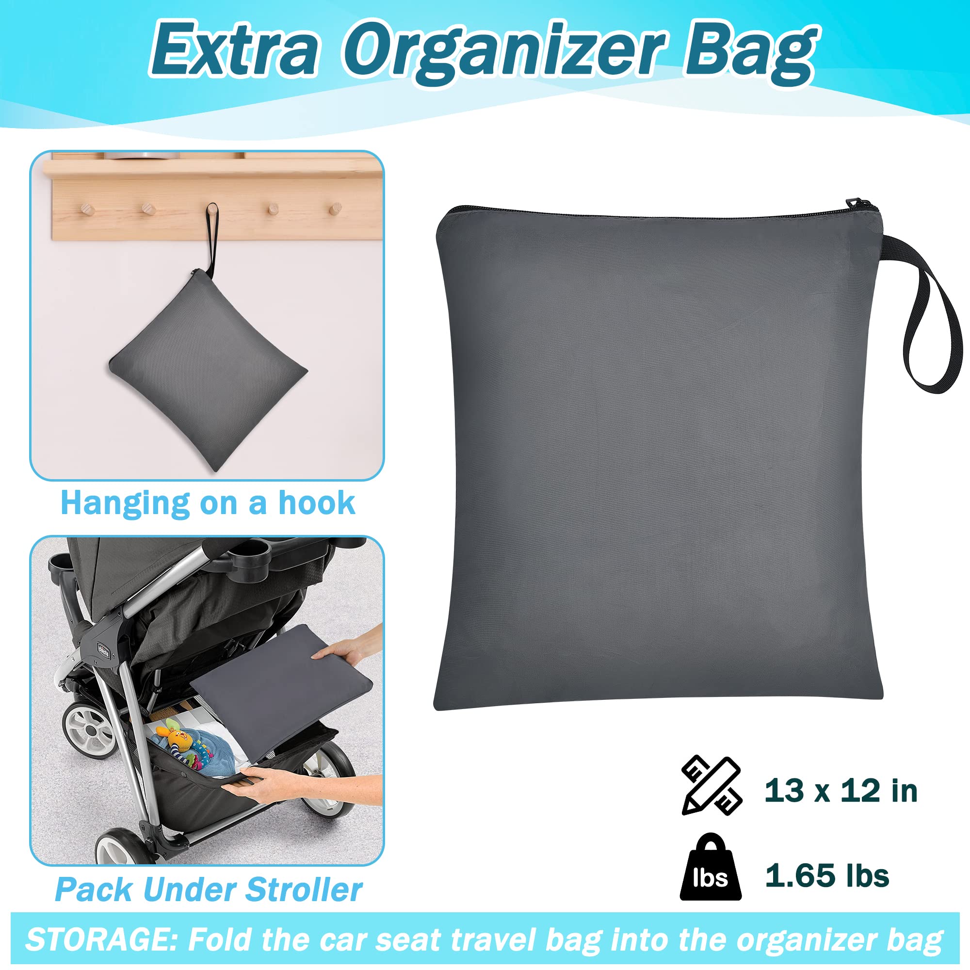 SCTEL travel bag compatible with Doona stroller for secure transport