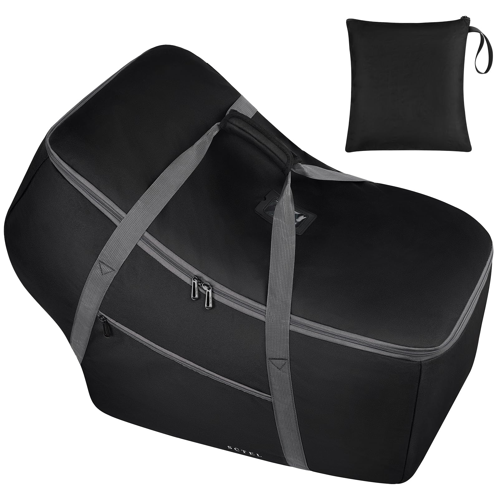 SCTEL infant car seat travel bag fits Nuna Pipa models, protects during travel.
