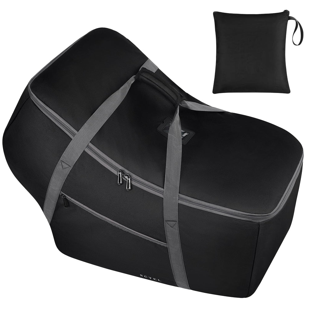 SCTEL infant car seat travel bag fits Nuna Pipa models, protects during travel.