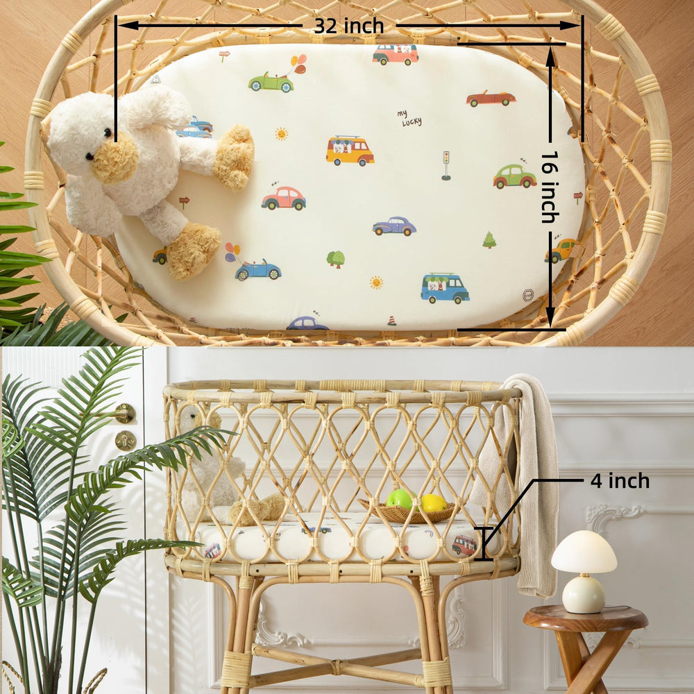 SDIII bassinet sheets gift-ready packaging by SDIII