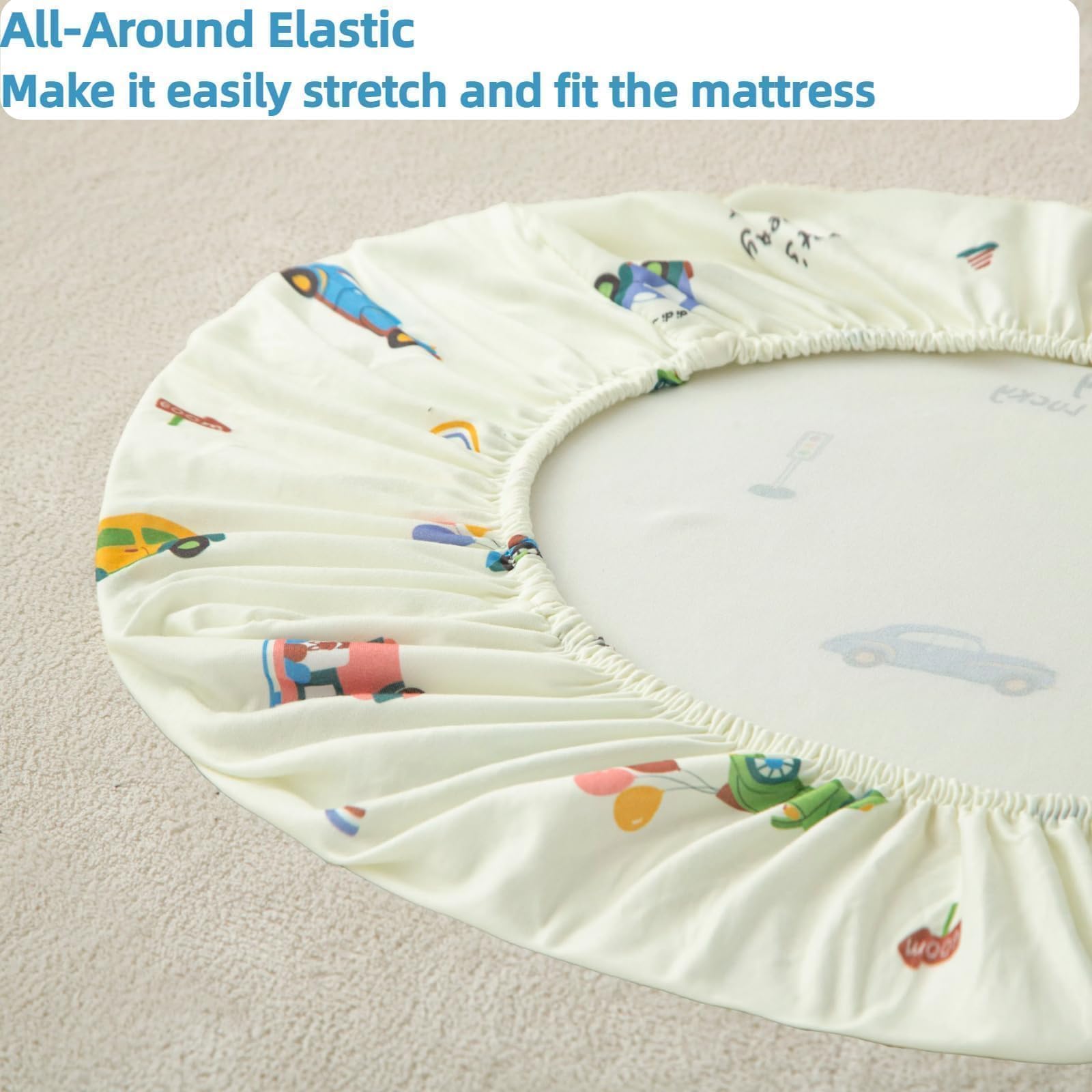 SDIII Cars bassinet sheets machine washable for easy care