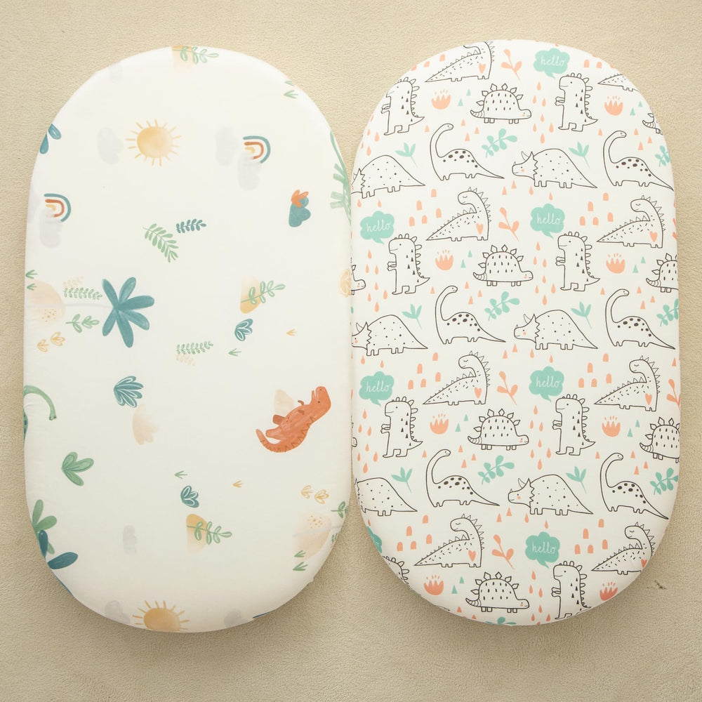 SDIII Dinosaur Bassinet Sheet 32x16x4 inch dimensions provide snug fit