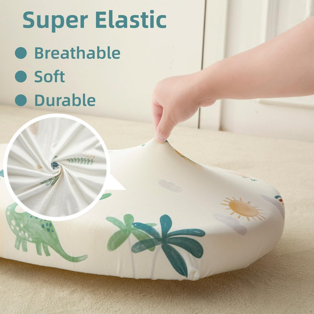 SDIII Dinosaur Bassinet Sheet soft-microfiber touch feels skin-friendly