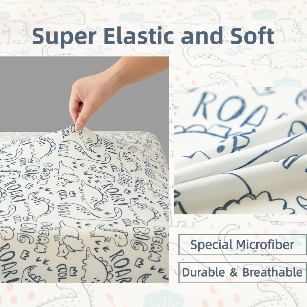 SDIII crib sheets with elastic edges stay in place.