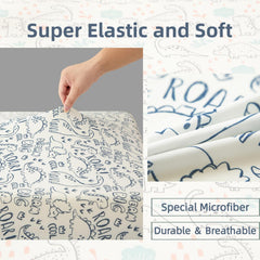 SDIII crib sheets with elastic edges stay in place.