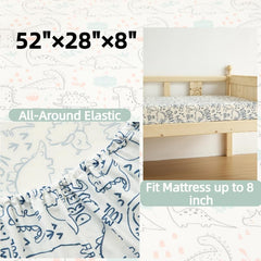 SDIII dinosaur patterns add playful charm to the nursery.