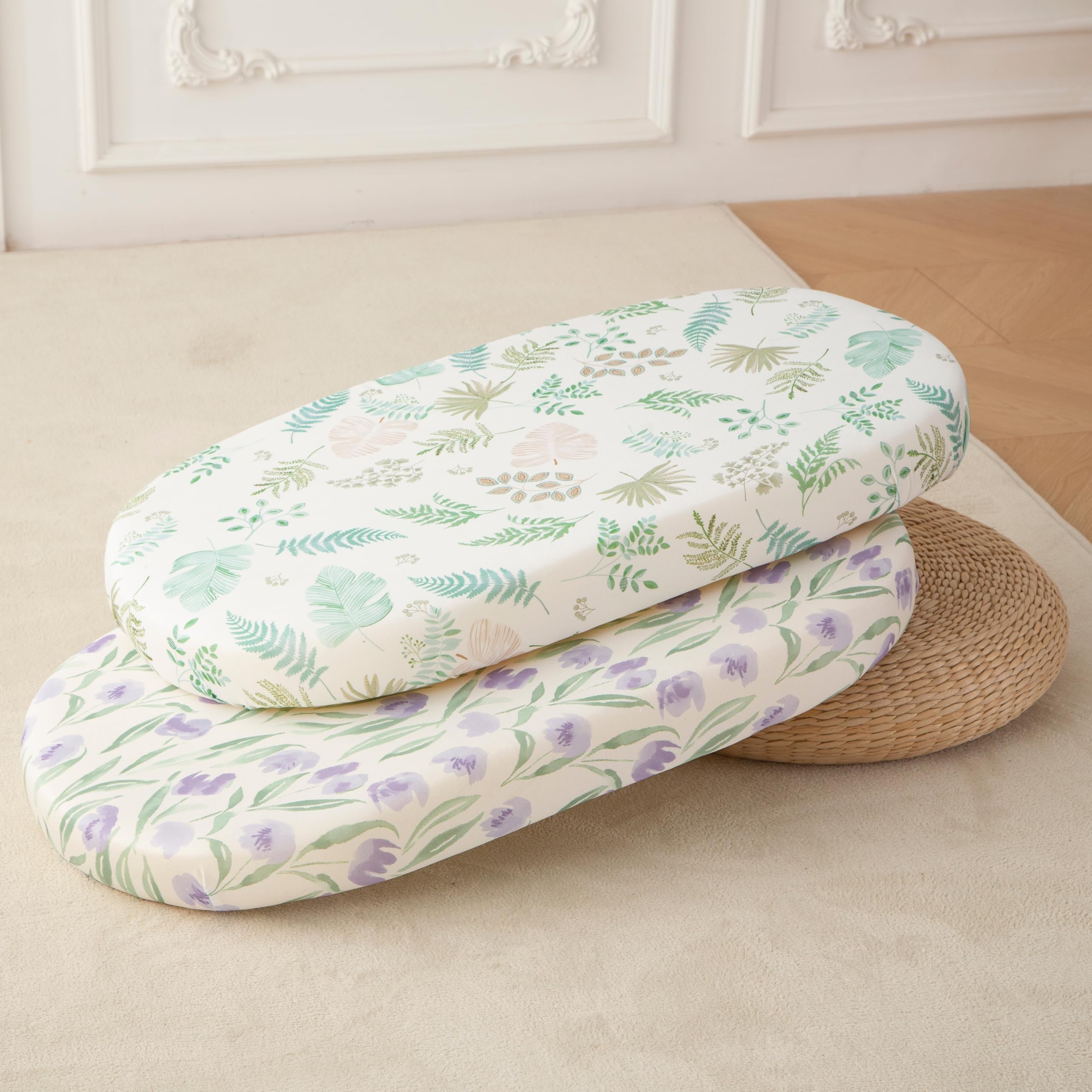 SDIII floral bassinet sheets provide practical, cozy bedding for gentle nighttime routines.