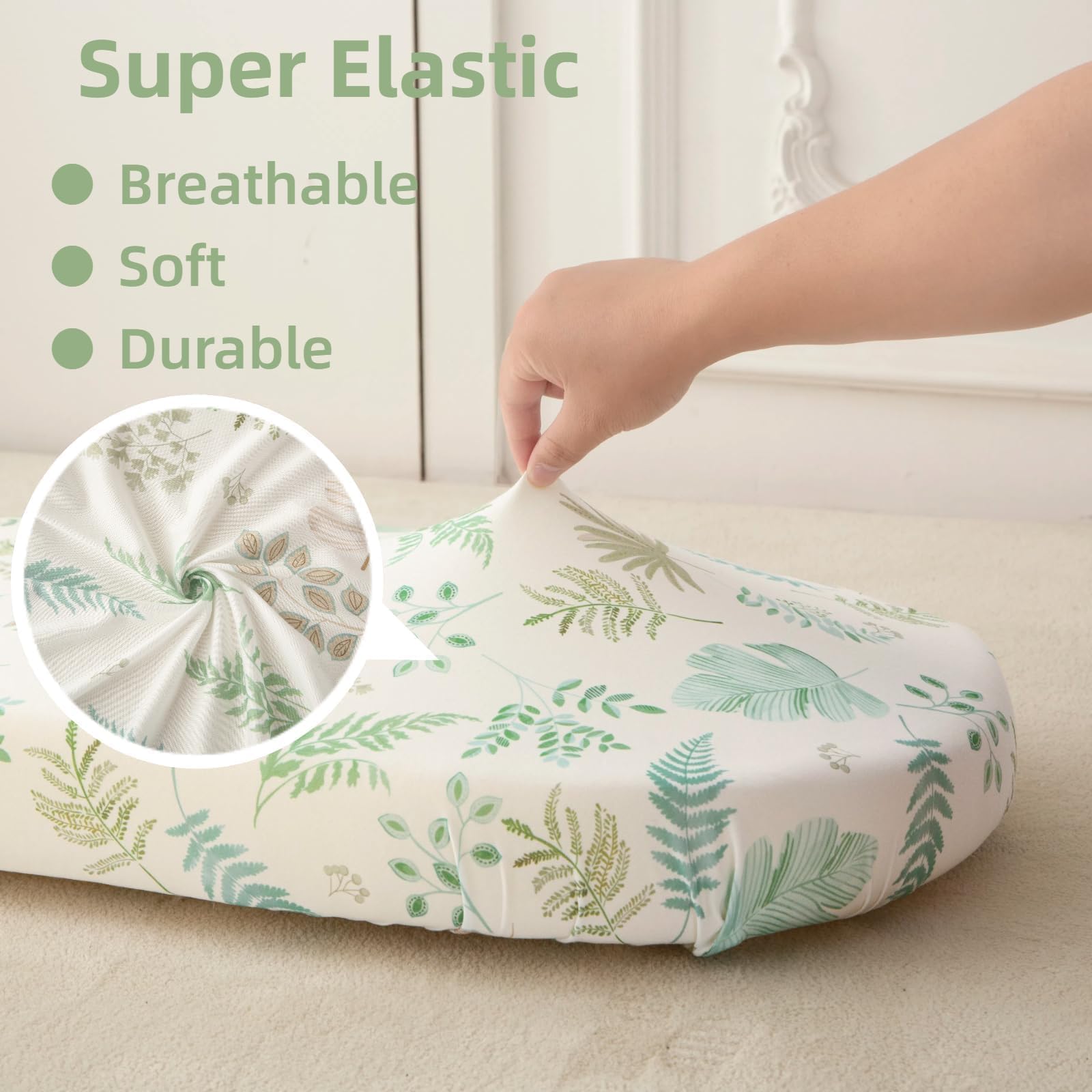 SDIII floral bassinet sheets closeup rose pattern highlights soft microfiber texture for daily use.