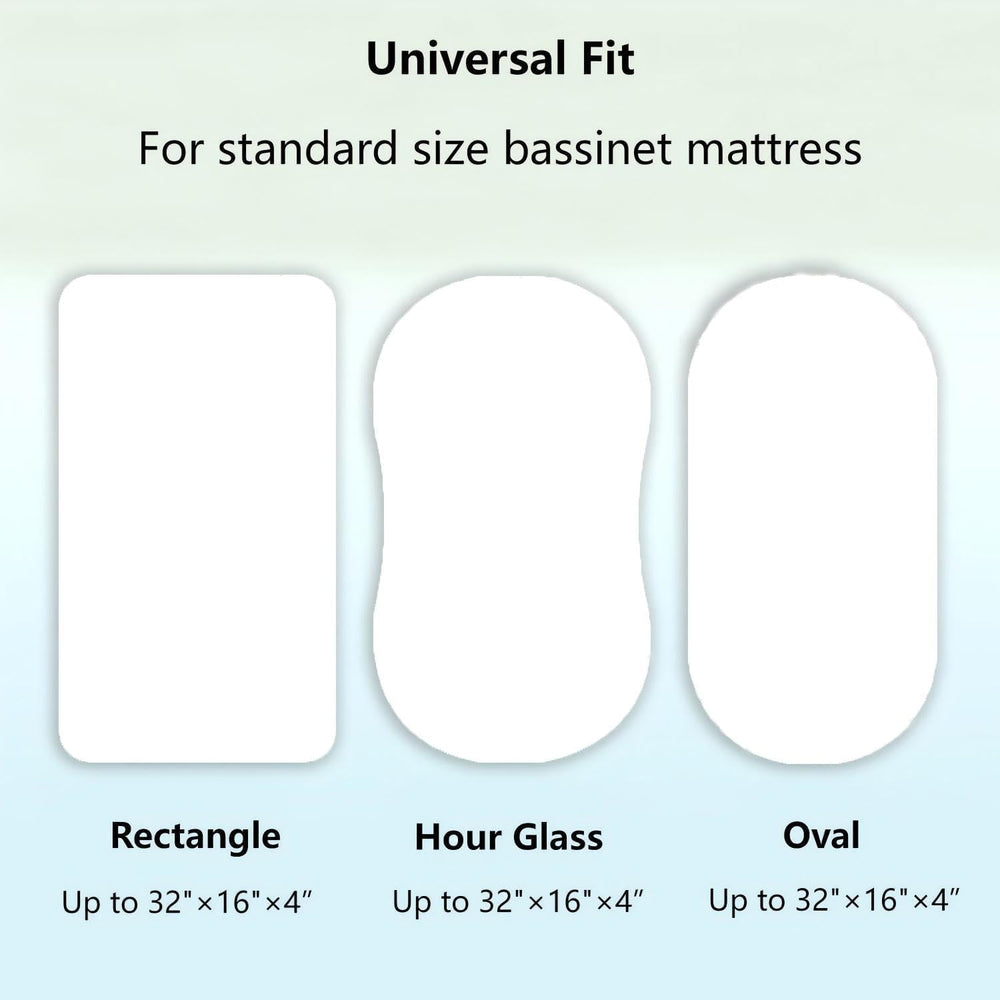 SDIII floral bassinet sheets with stretch edges for a snug fit on various bassinet shapes.