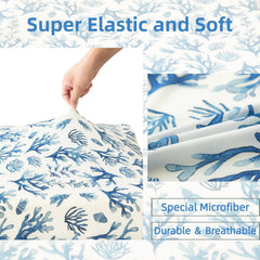 SDIII Ocean crib sheet solid white offers snug fit for standard cribs.