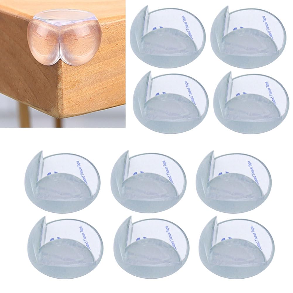 Sdjdhej L-shaped clear corner guards protect furniture edges for safer baby play spaces
