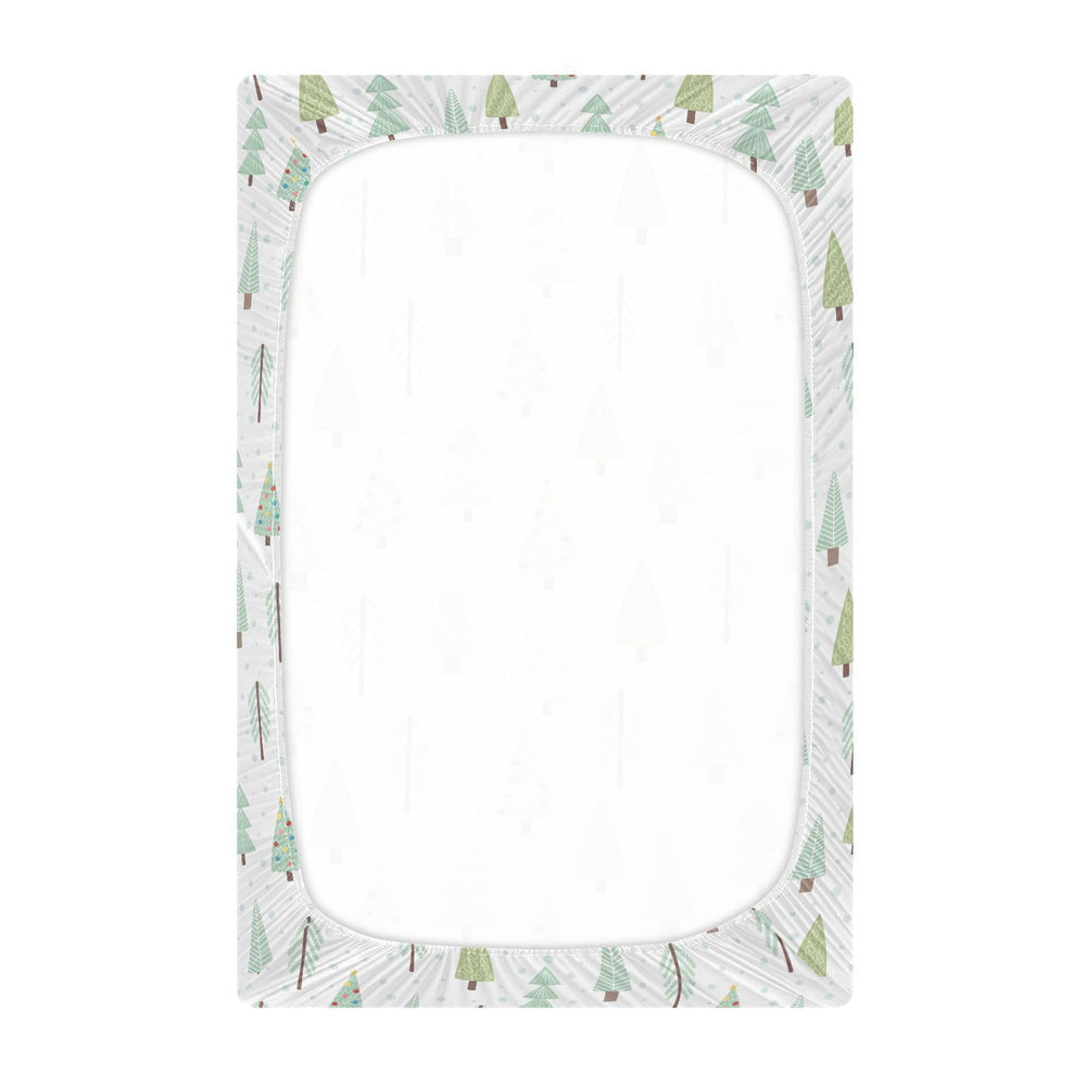 SDMKA crib sheet with elastic edge ensuring tight, wrinkle-free fit.