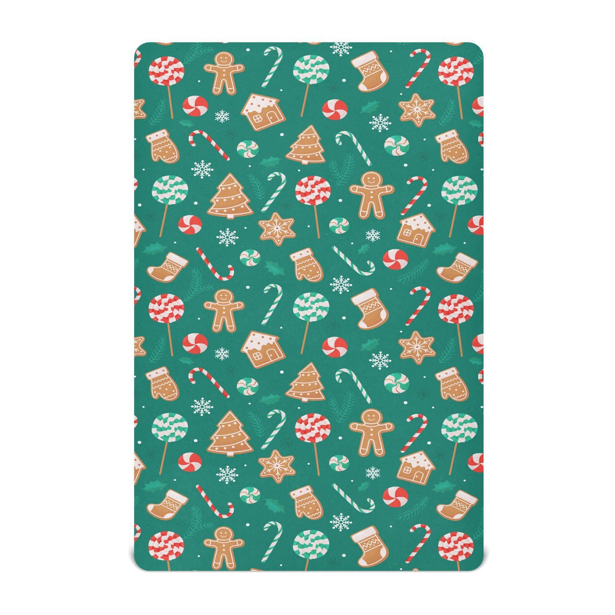 SDMKA Christmas Candy mini crib sheet with snug mini-crib fit for playard