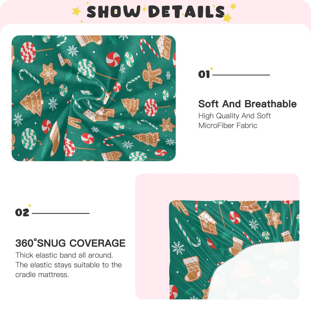 SDMKA Christmas Candy elastic edge close-up showing secure fit
