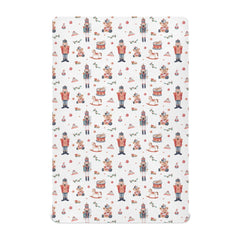 SDMKA Christmas Soldier crib sheet front view with ultra-soft microfiber for gentle sleep.