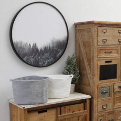 Interior view showing storage capacity for baby clothes and nappies.