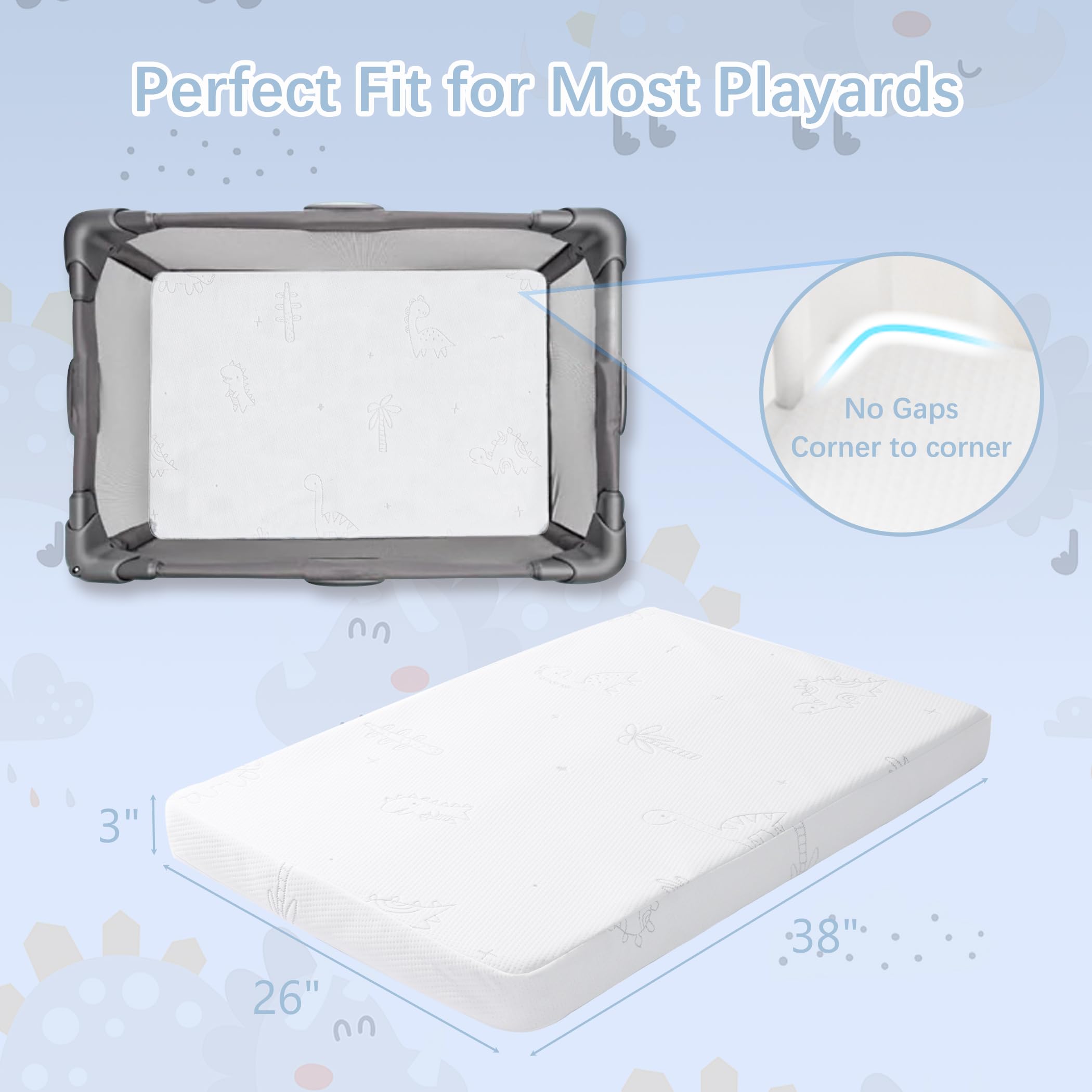 Seaaimea dual side mattress for infants and toddlers supports growing comfort.
