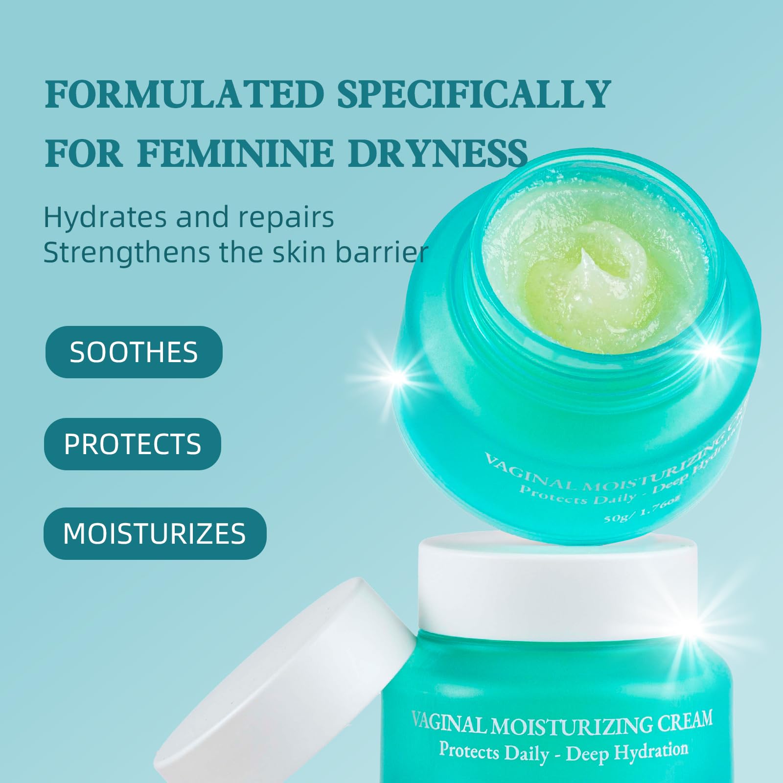 Seacall fragrance-free formula supports gentle daily use on sensitive areas