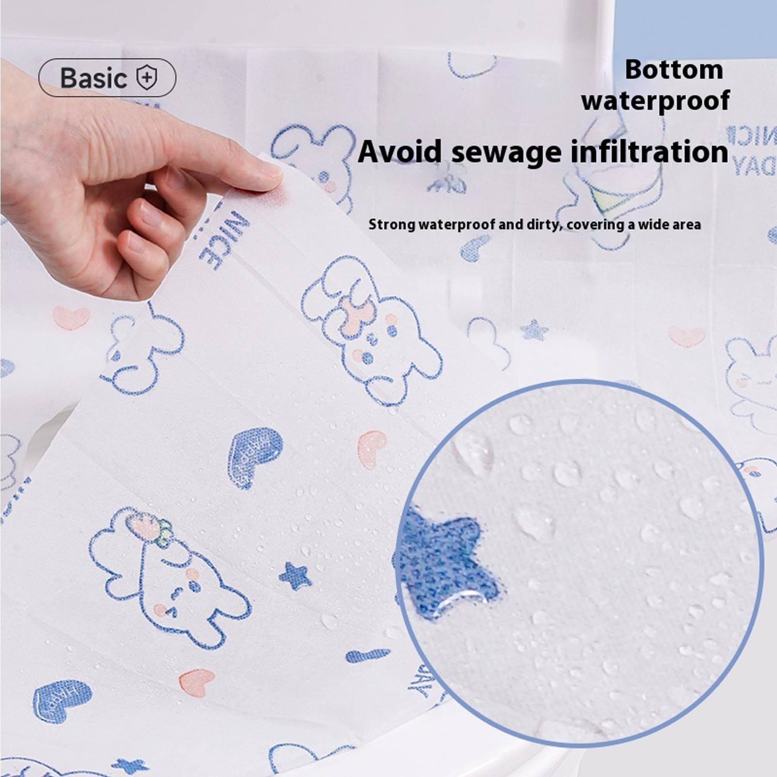 Sealjoyous soft waterproof seat cover with patterns, child-friendly and comfortable.