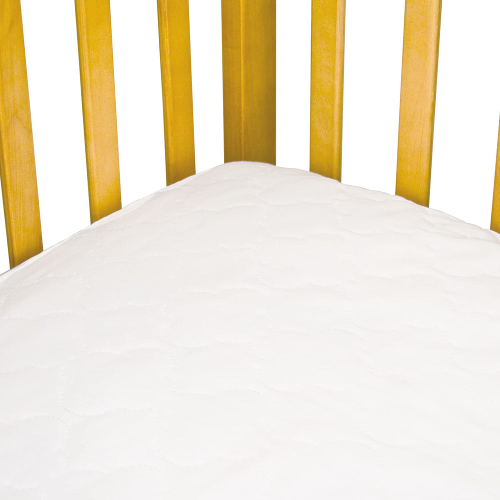 Antimicrobial fabric detail helps odor control on Sealy Baby pad.