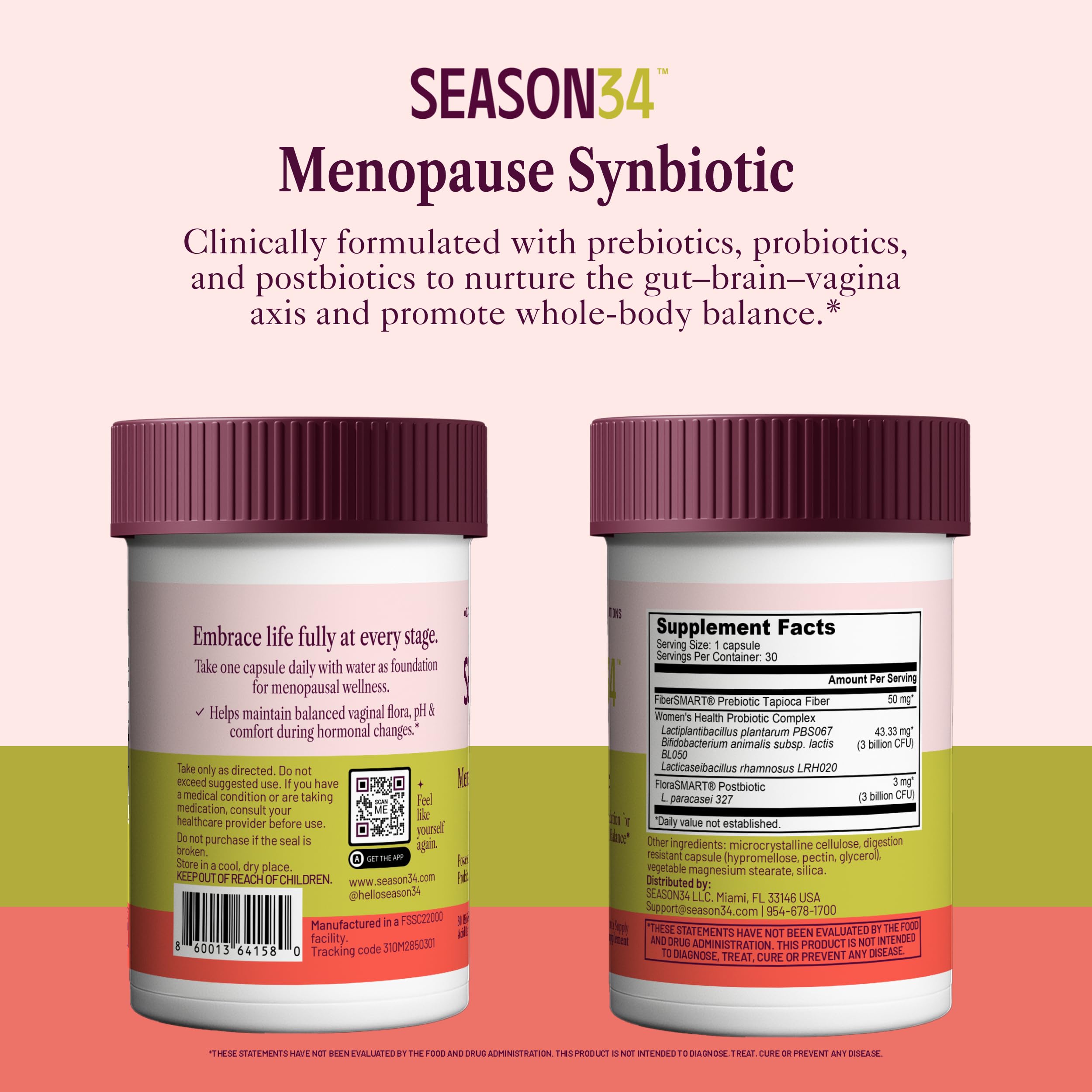 SEASON34 vaginal balance visual conveys pH support and freshness