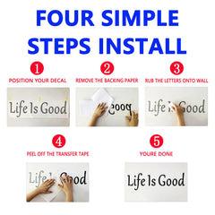 SEATUNE vinyl wall decor Inspirational quotes for motivation without overpowering space.