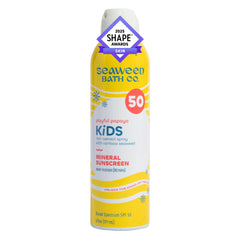 Seaweed Bath Co. Kids On The Move sunscreen spray for tear-free sun protection