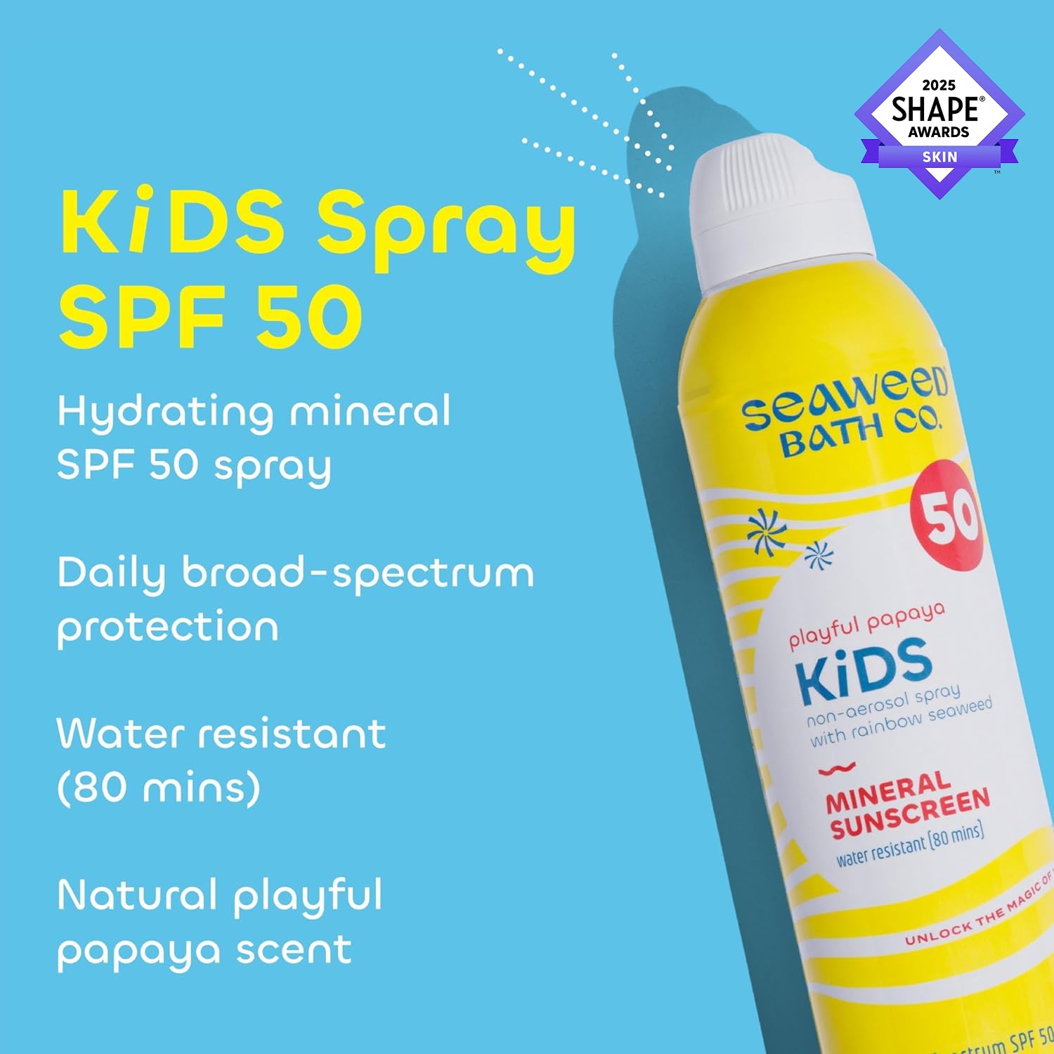 Seaweed Bath Co. SPF 50 mineral sunscreen with tear-free formula