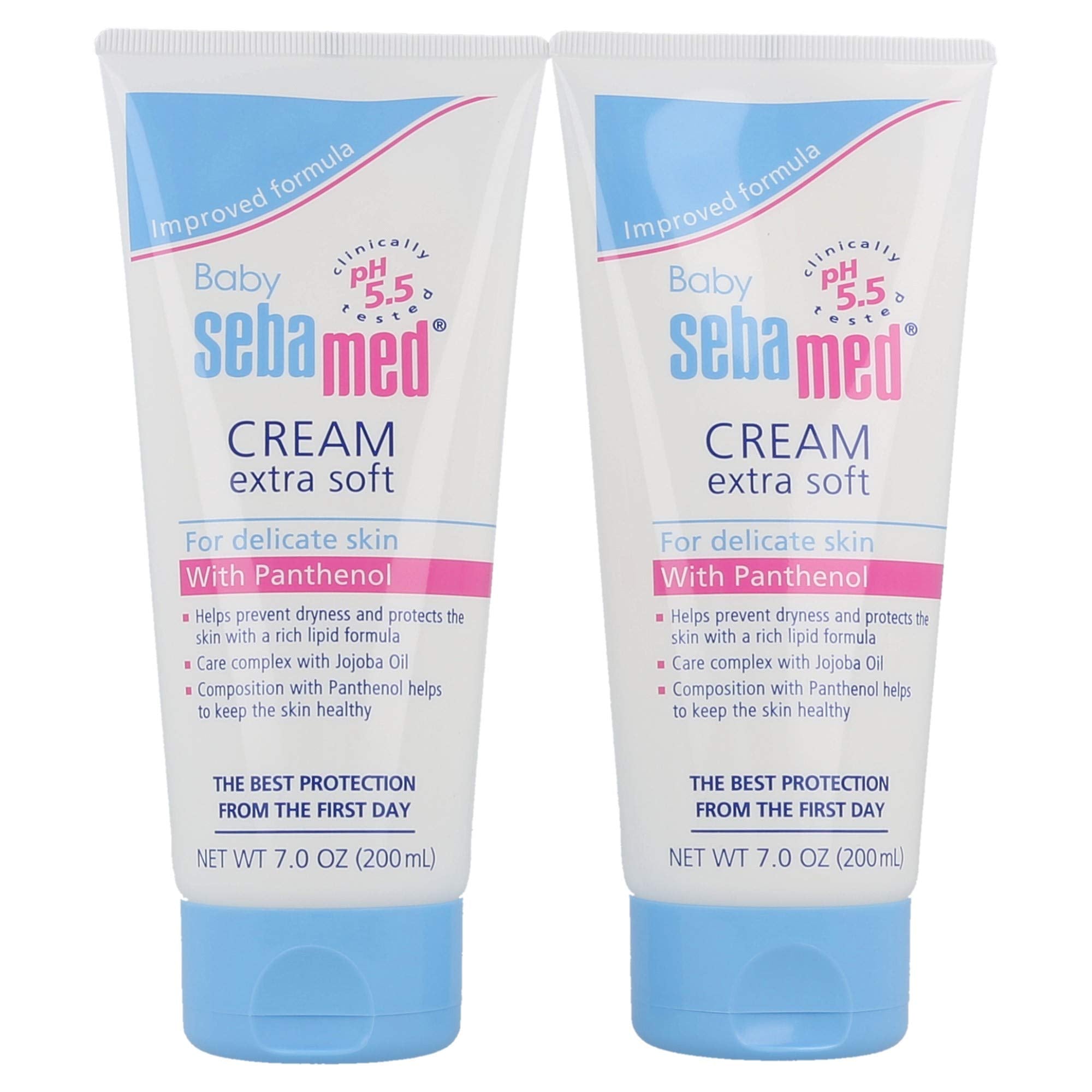 SEBAMED Baby Cream Extra Soft front view with two-pack packaging for gentle baby skin care