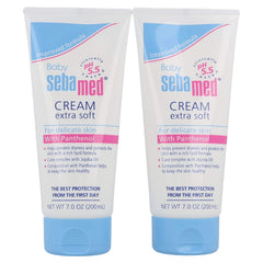 SEBAMED Baby Cream Extra Soft front view with two-pack packaging for gentle baby skin care