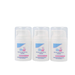 SEBAMED Baby Protective Facial Cream 50ml pack of 3 keeps delicate skin moisturized.