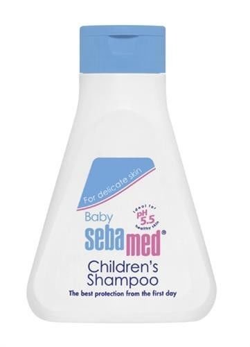 Sebamed Baby Shampoo bottle for gentle cleansing of baby's hair and scalp