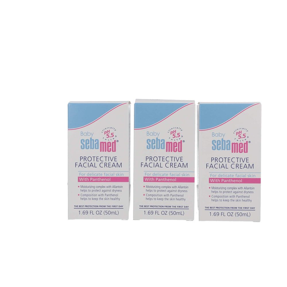 Close-up of SEBAMED ultra mild hydrating cream texture for delicate baby skin.