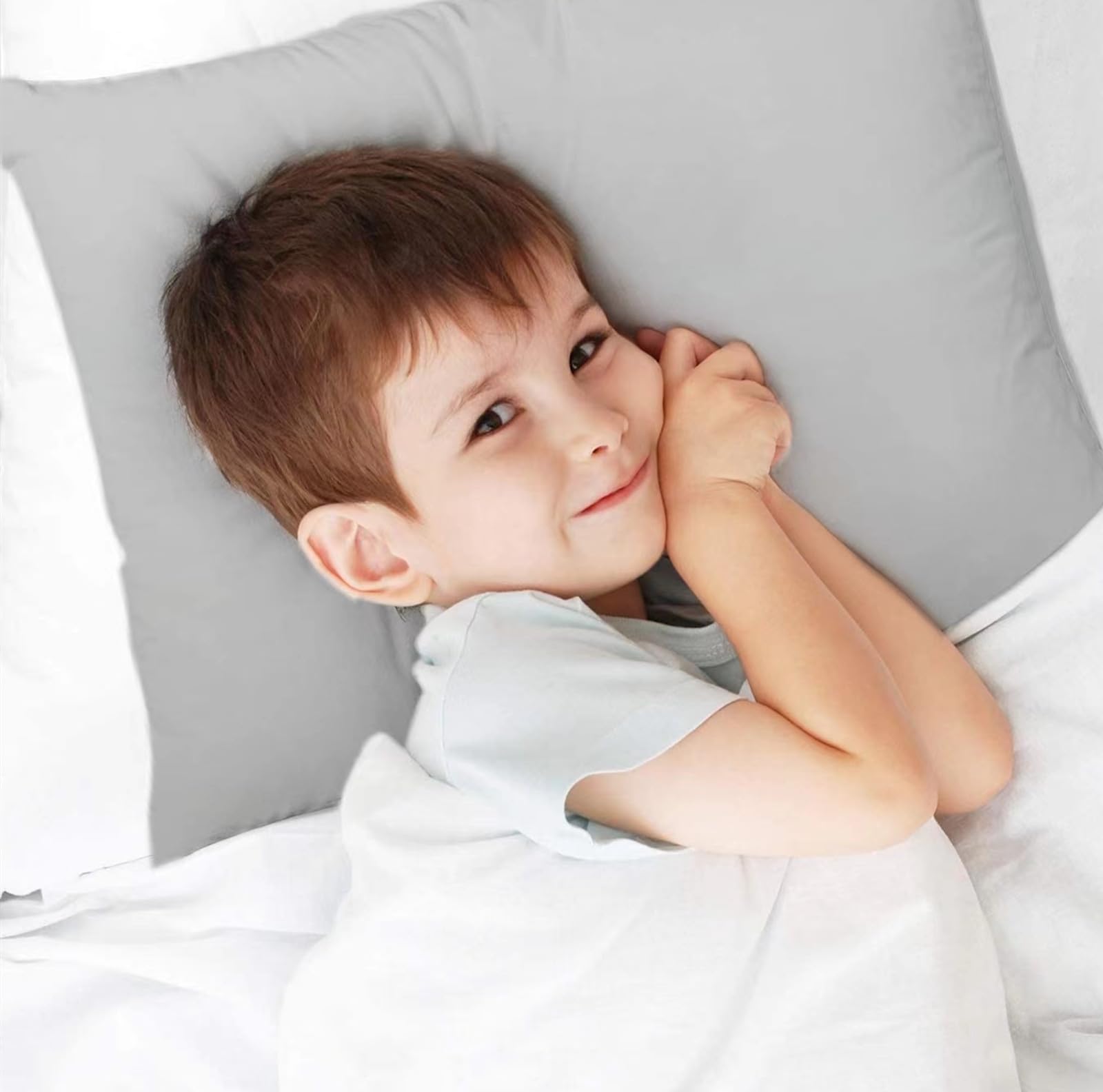 SeClovers gray pillowcase preserves color after washing for longer life