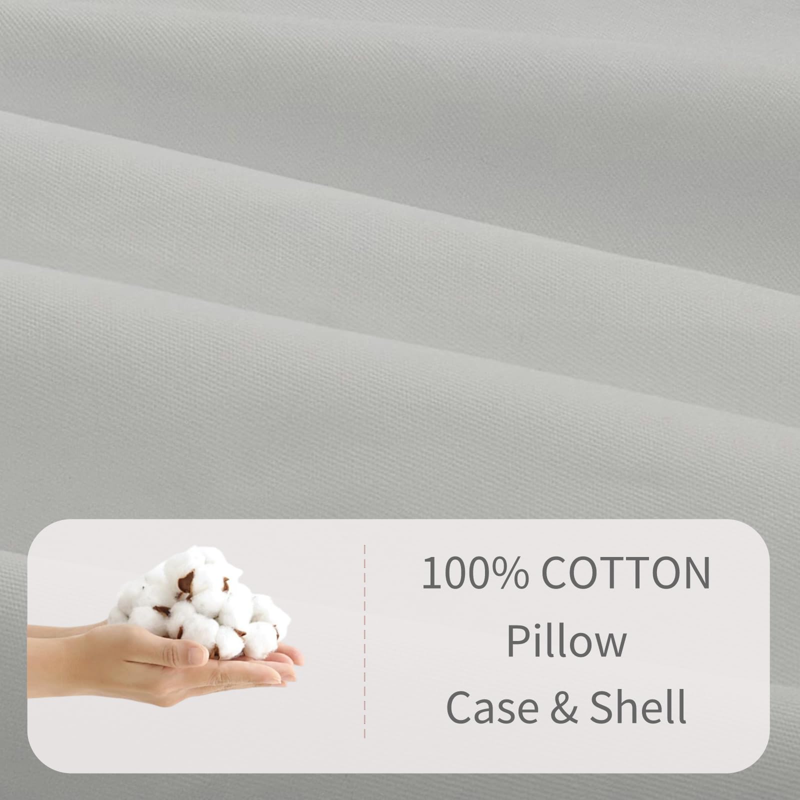 SeClovers gray pillowcase ideal for kids' pillows during travel