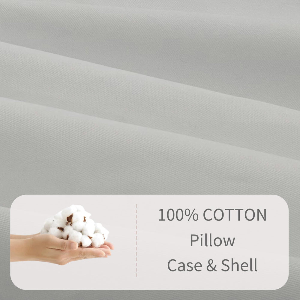 SeClovers gray pillowcase ideal for kids' pillows during travel