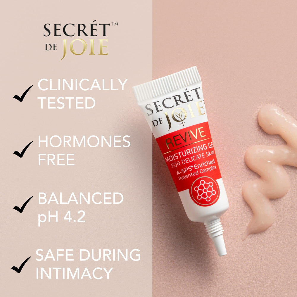 REVIVE label highlights pH-balanced, hormone-free formula